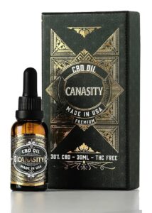 Olio di CBD 30% Canasity ad ampio spettro — flacone da 30 ml e confezione