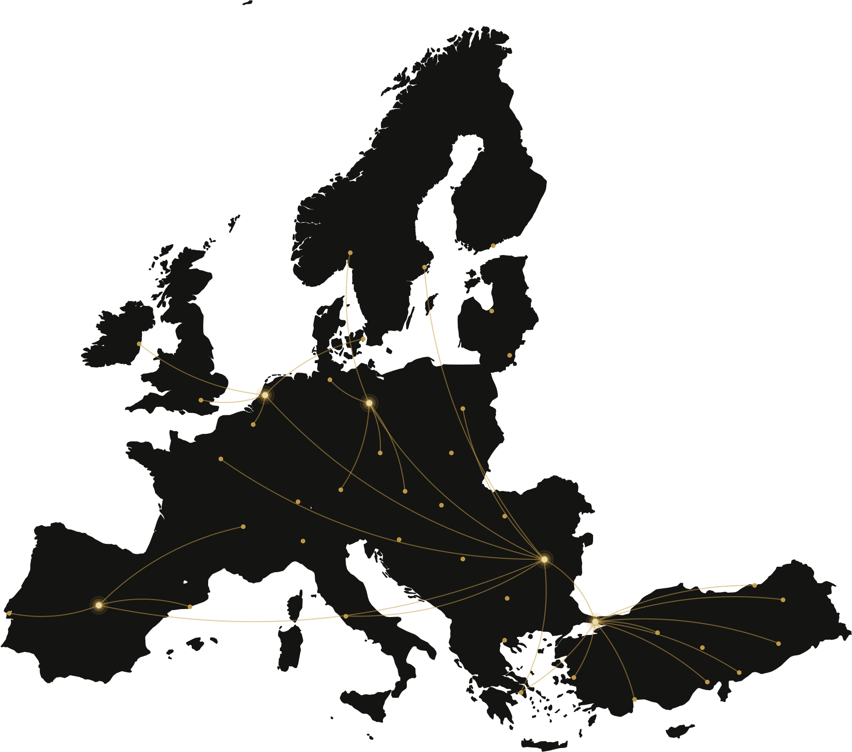 Mappa dell’Europa: Canasity spedisce in tutti i paesi dell’UE e del SEE